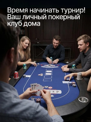 Игровой стол – покер DFC RAYKEEP 84", на 10 мест, складные ножки